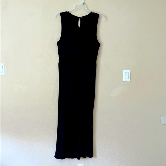 Women’s black Maxi Dress plus size XL 16-18 soft stretchy popover style - Picture 1 of 6